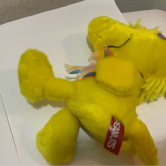 Peanuts Woodstock Plush Animated Easter Bunny Rabbit Mini Plush Yellow - Picture 6 of 9